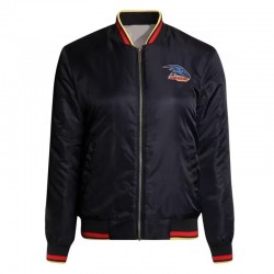 Adelaide Crows Black Bomber Full-Zip Jacket Adelaide Crows Black Bomber Full-Zip Jacket
