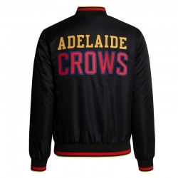 Adelaide Crows Black Bomber Full-Zip Jacket Adelaide Crows Black Bomber Full-Zip Jacket