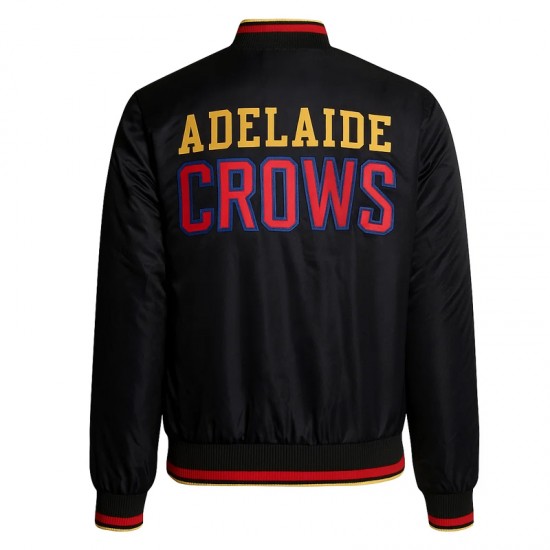 Adelaide Crows Black Bomber Full-Zip Jacket Adelaide Crows Black Bomber Full-Zip Jacket