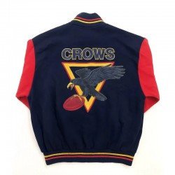 Adelaide Crows Blue and Red Varsity Wool Jacket Adelaide Crows Blue and Red Varsity Wool Jacket