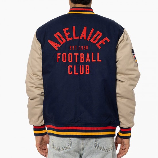 Adelaide Crows Lock Up Varsity Cotton Jacket Adelaide Crows Lock Up Varsity Cotton Jacket