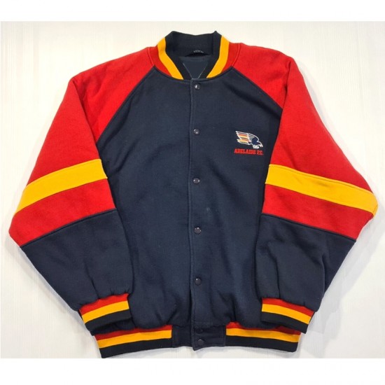 Adelaide Crows Navy and Red Varsity Wool Jacket Adelaide Crows Navy and Red Varsity Wool Jacket