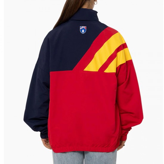 Adelaide Crows Red and Navy Full-Zip Spray Jacket Adelaide Crows Red and Navy Full-Zip Spray Jacket