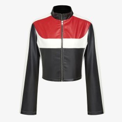 Adéla Jergová Pop Star Academy Leather Jacket Adéla Jergová Pop Star Academy Leather Jacket