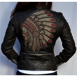 Affliction Black Premium Divergent Women’s Biker Leather Jacket Affliction Black Premium Divergent Women’s Biker Leather Jacket