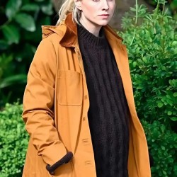 After The Flood Sophie Rundle Brown Hooded Jacket After The Flood Sophie Rundle Brown Hooded Jacket