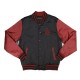 Alabama A&M Black and Maroon Baseball Jacket Alabama A&M Black and Maroon Baseball Jacket