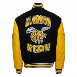 Alabama State University Black and Gold Varsity Jacket Alabama State University Black and Gold Varsity Jacket