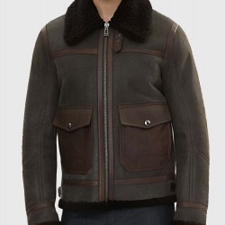 Alberto Men’s Brown G-1 Bomber Leather Jacket Alberto Men’s Brown G-1 Bomber Leather Jacket