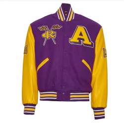 Alcorn State University Purple and Gold Varsity Jacket