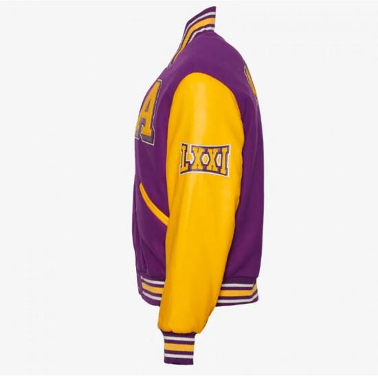 Alcorn State University Purple and Gold Varsity Jacket Alcorn State University Purple and Gold Varsity Jacket