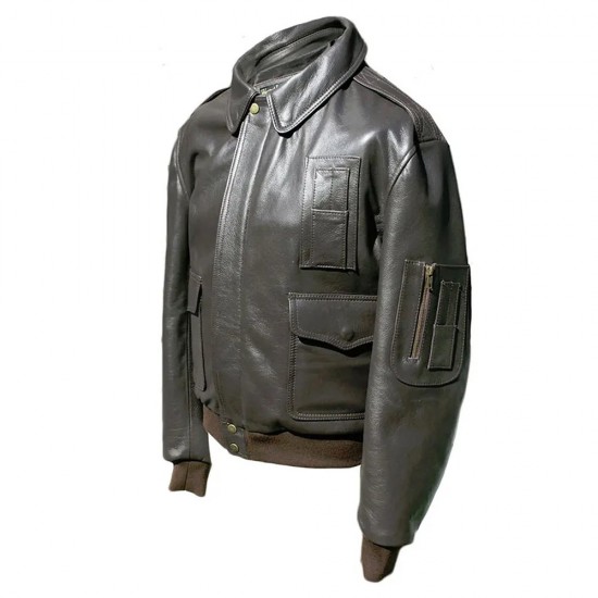 Alien Ellen Ripley A2 Brown Leather Bomber Jacket Alien Ellen Ripley A2 Brown Leather Bomber Jacket