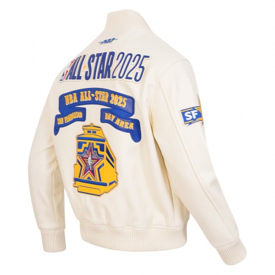 All Star 2025 Men's Eggshell Leather Jacket