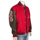 Annandale Red & Black Varsity – Leather Sleeve Letterman Jacket Annandale Red & Black Varsity – Leather Sleeve Letterman Jacket