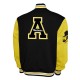 Appalachian State Mountaineers Fleece Black and Gold Varsity Jacket Appalachian State Mountaineers Fleece Black and Gold Varsity Jacket