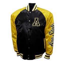Appalachian State Mountaineers The Game Black Satin Jacket Appalachian State Mountaineers The Game Black Satin Jacket