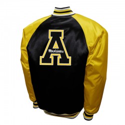 Appalachian State Mountaineers The Game Black Satin Jacket Appalachian State Mountaineers The Game Black Satin Jacket