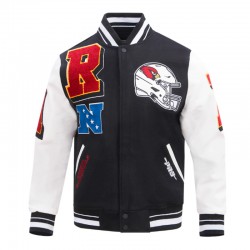 Arizona Cardinals Mashup Rib Varsity Wool/Leather Jacket Arizona Cardinals Mashup Rib Varsity Wool/Leather Jacket