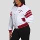 Arizona Cardinals Snap Front White Fleece Jacket