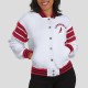 Arizona Cardinals Snap Front White Fleece Jacket Arizona Cardinals Snap Front White Fleece Jacket