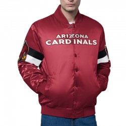 Arizona Cardinals Triple Option Varsity Satin Jacket