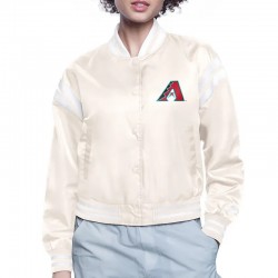 Arizona Diamondbacks Printed Logo Varsity Satin Jacket Arizona Diamondbacks Printed Logo Varsity Satin Jacket