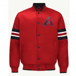 Arizona Diamondbacks Scout I Red Satin Jacket
