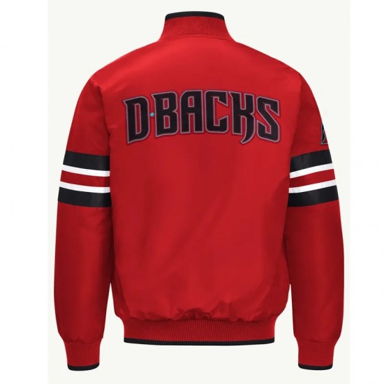 Arizona Diamondbacks Scout I Red Satin Jacket Arizona Diamondbacks Scout I Red Satin Jacket