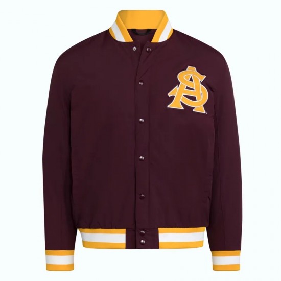 Arizona State Sun Devils Maroon Coaches Dugout Jacket