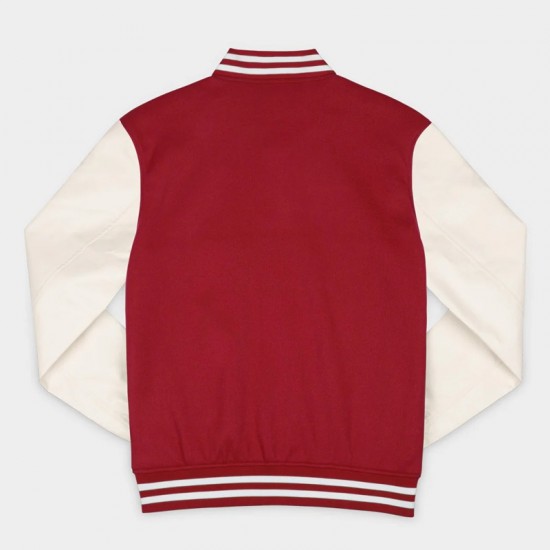 Arizona State Sun Devils Red and Off White Varsity Jacket