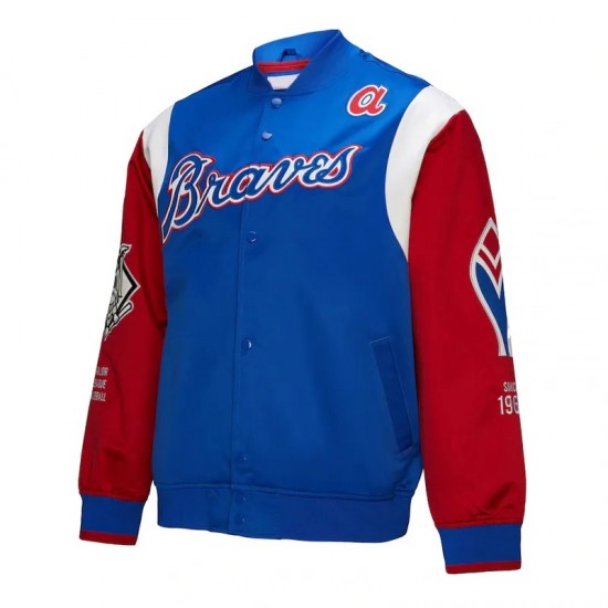 Atlanta Braves Cooperstown Team Origins Satin Jacket Atlanta Braves Cooperstown Team Origins Satin Jacket