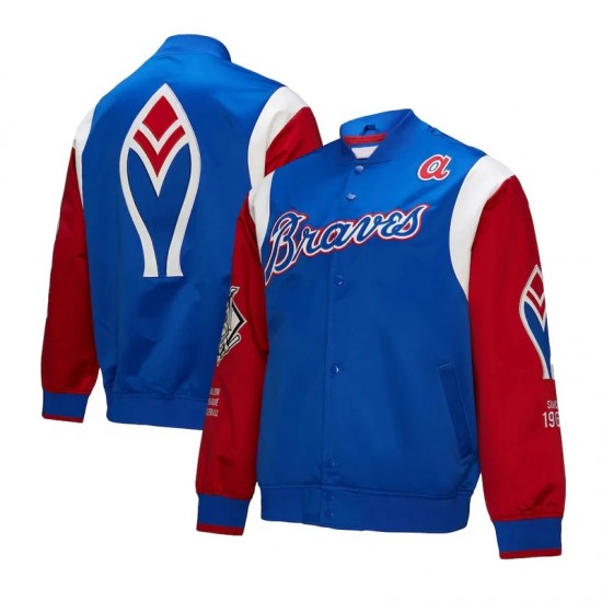 Atlanta Braves Cooperstown Team Origins Satin Jacket Atlanta Braves Cooperstown Team Origins Satin Jacket