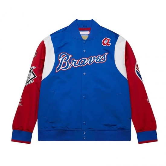 Atlanta Braves Cooperstown Team Origins Satin Jacket Atlanta Braves Cooperstown Team Origins Satin Jacket