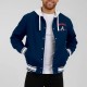 Atlanta Braves Navy Cotton Hooded Jacket Atlanta Braves Navy Cotton Hooded Jacket