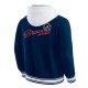 Atlanta Braves Navy Cotton Hooded Jacket Atlanta Braves Navy Cotton Hooded Jacket