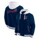Atlanta Braves Navy Cotton Hooded Jacket Atlanta Braves Navy Cotton Hooded Jacket