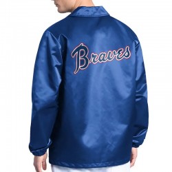 Atlanta Braves Point Man Coaches Royal Jacket Atlanta Braves Point Man Coaches Royal Jacket