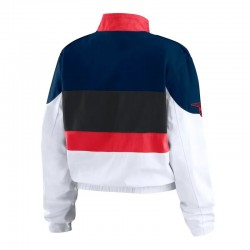 Atlanta Braves Racing Navy/White Full-Zip Jacket
