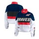 Atlanta Braves Racing Navy/White Full-Zip Jacket