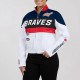 Atlanta Braves Racing Navy/White Full-Zip Jacket