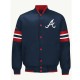 Atlanta Braves Scout I Navy Satin Jacket