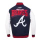 Atlanta Braves Team Badge Classic Rib Varsity Jacket Atlanta Braves Team Badge Classic Rib Varsity Jacket