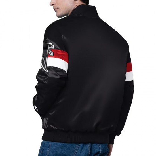 Atlanta Falcons Triple Option Varsity Satin Jacket