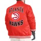 Atlanta Hawks Adaptive Bold Logo Varsity Satin Jacket