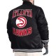 Atlanta Hawks Adaptive Bold Logo Varsity Satin Jacket