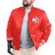 Atlanta Hawks Adaptive Bold Logo Varsity Satin Jacket Atlanta Hawks Adaptive Bold Logo Varsity Satin Jacket