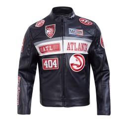 Atlanta Hawks Men's Moto Jacket Atlanta Hawks Men's Moto Jacket