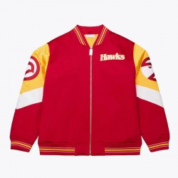 Atlanta Hawks Throw It Back Heavyweight Satin Jacket