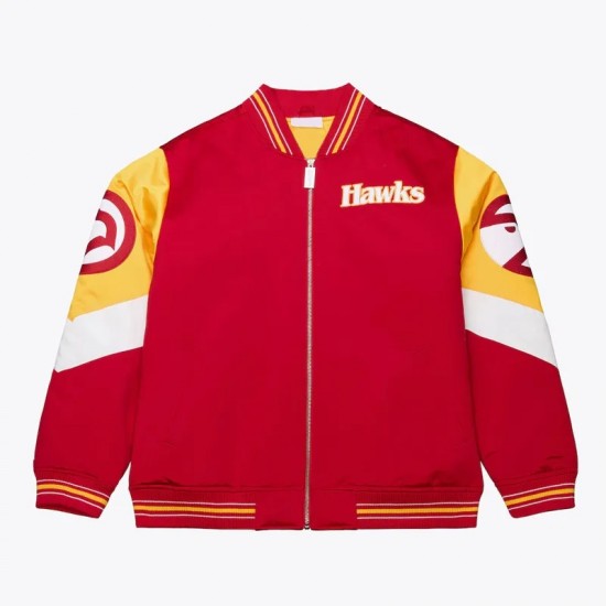Atlanta Hawks Throw It Back Heavyweight Satin Jacket