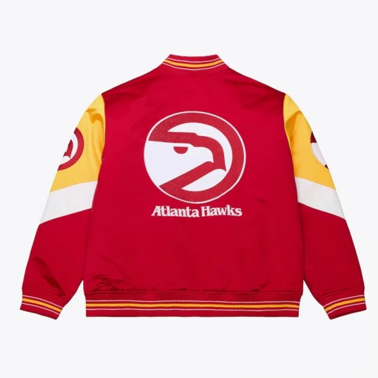 Atlanta Hawks Throw It Back Heavyweight Satin Jacket